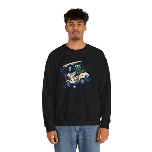 Grateful Dead - Joy Ridin' Jerry and The Bear | Life is dead. Crewneck Sweatshirt - StealieShop